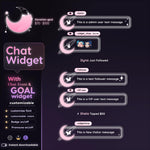 Butterfly Galaxy Theme Glassy Transparent Chat and Goal Stream Widgets - Minimal,Starry, Elegant Glass Theme Clean Vibe Streamelement Only