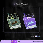 Goth Spell Book Spooky Vibes Liquid Filling Goal Widget is fully customisable for Twitch Streamlabs and Streamelements.