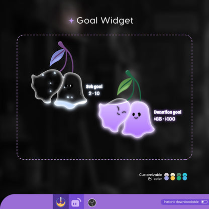 Twin Ghost Liquid Filling Goal Widget is fully customisable for Twitch Streamlabs and Streamelements