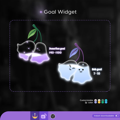 Twin Ghost Liquid Filling Goal Widget is fully customisable for Twitch Streamlabs and Streamelements